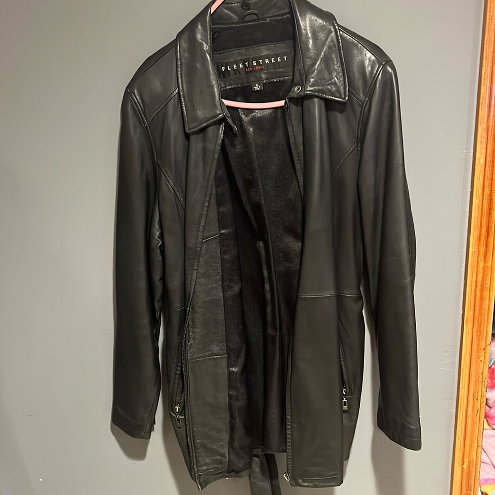 Fleet Street red label, vintage leather jacket size extra large